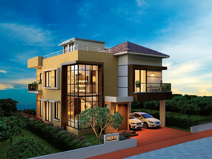 Hosur Road villa corridor